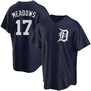 Game Used 20th Anniversary Navy Jersey: Austin Meadows - September 29 v TOR  - 2018